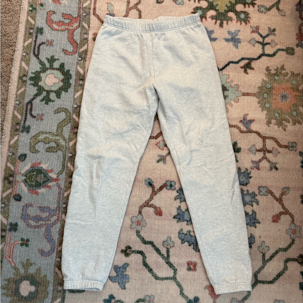 TNA Aritzia Sweatfleece Cozy Fleece Boyfriend
Sweatpants in light Grey